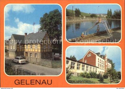Gelenau Erzgebirge Fachwerkhaus Freibad Pestalozzi Oberschule
