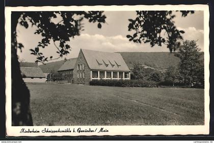 AK Gemünden /Main, Blick auf das Kinderheim Schaippachsmühle