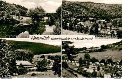 Gemuenden Main Rossmuehle Campingplatz am Saalestrand Panorama