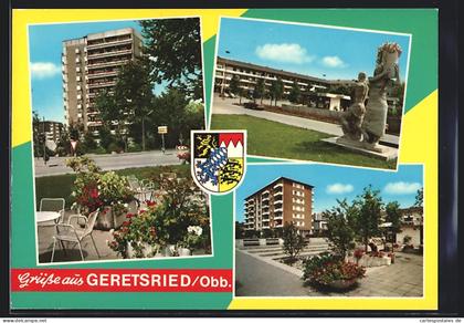 AK Geretsried, Ortspartien mit Wohnhäusern