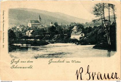 CPA Gernsbach - Gernsbach von Westen GERMANY (910603)