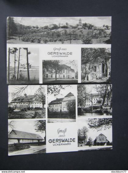 Gerswalde, 2 Schöne  Karten um 1956