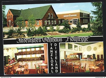 AK Gescher, Altdeutsches Gasthaus Hollstegge, Tungerloh-Capellen 102, Innenansichten