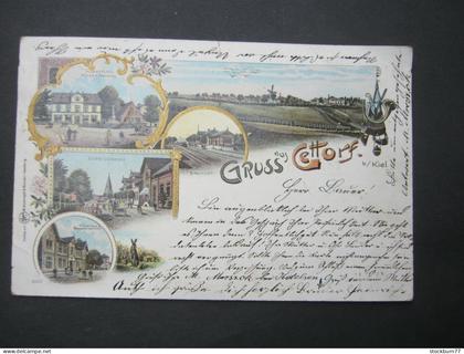 GETTORF , Bahnhof ,  Schöne Karte 1899
