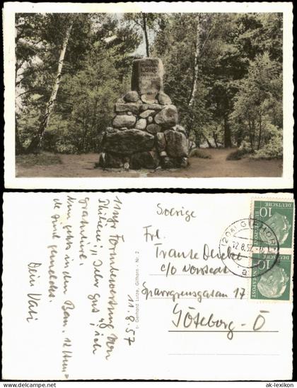 Ansichtskarte Gifhorn Denkmal 1957