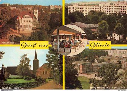 Glinde Stormarn Schleswig-Holstein Gutshaus Kirche Buergerhaus Marktplatz Wohnbl