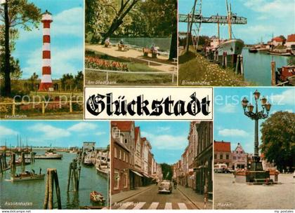 Glueckstadt Leuchtturm Stadtpark Binnenhafen Aussenhafen Markt