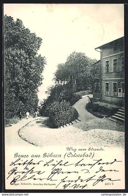 AK Göhren /Ostsee, Weg zum Strande