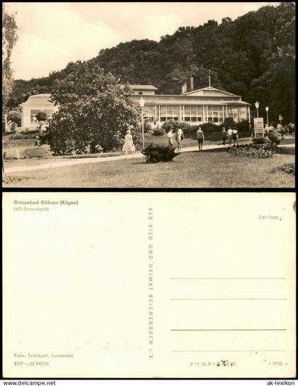 Ansichtskarte Göhren (Rügen) HO-Strandcafé 1965