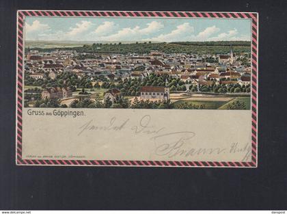 Dt. Reich Lithographie Göppingen 1904 gelaufen