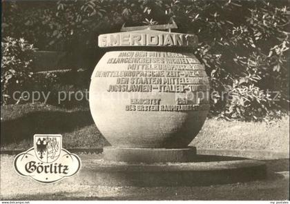 Goerlitz Sachsen Gedenkstein 15. Meridian