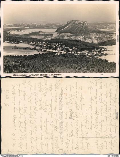 Gohrisch (Sächs. Schweiz) Gohrisch und Lilienstein im Winter 1934