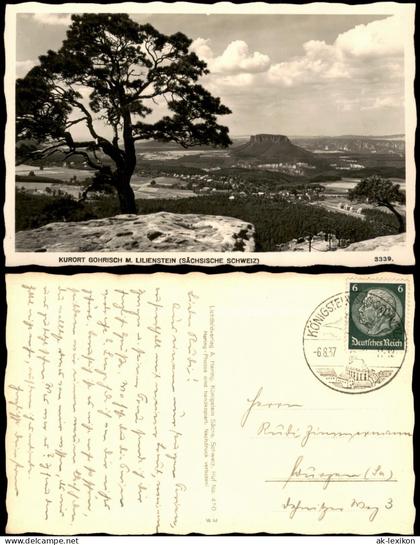 Gohrisch (Sächs. Schweiz) KURORT GOHRISCH M. LILIENSTEIN 1937