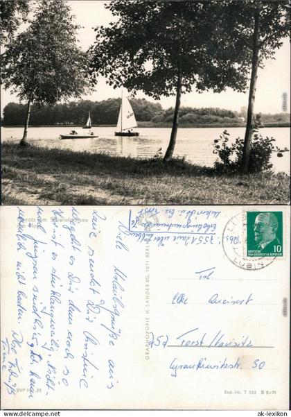 Ansichtskarte Goyatz-Schwielochsee Schwielochsee 1971