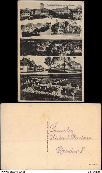 Ansichtskarte Grafenwöhr Mehrbildkarte Truppenübungs-Platz Grafenwöhr 1910