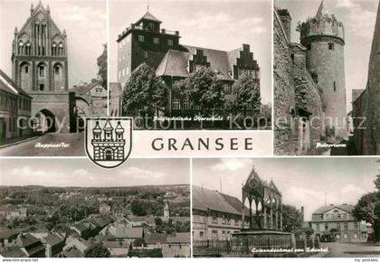 Gransee Ruppiner Tor Polytechnische Oberschule Panorama Pulverturm Luisendenkmal