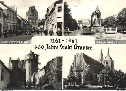 Gransee Schinkelplatz Stadtmauer Rudolf Breitscheid Strasse