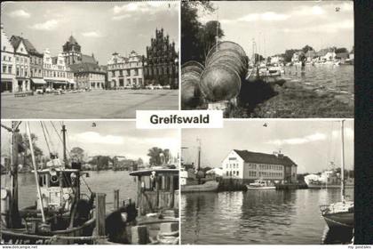 Greifswald Mecklenburg Vorpommern Greifswald Hafen Schule x 1970