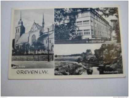 GREVEN , Schöne Karte um 1954