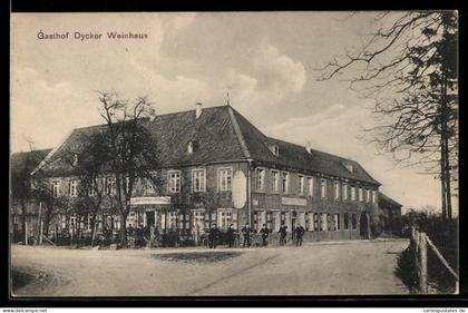 AK Capellen /Grevenbroich, Gasthof Dycker Weinhaus mit Strassenpartie