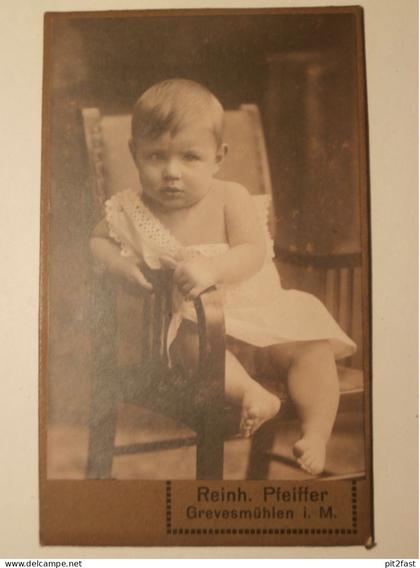 Kabinettfoto - Reinhard Pfeiffer in Grevesmühlen i. Mecklenburg ,  Adel , CDV , Photographie , Kabinett !!