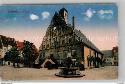 Grimma Rathaus Brunnen