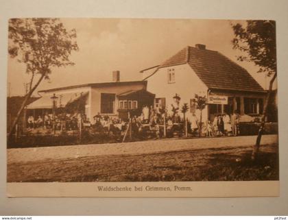 Grimmen i. Pommern , 1930 , Waldschenke , Mecklenburg , AK , Ansichtskarte !!