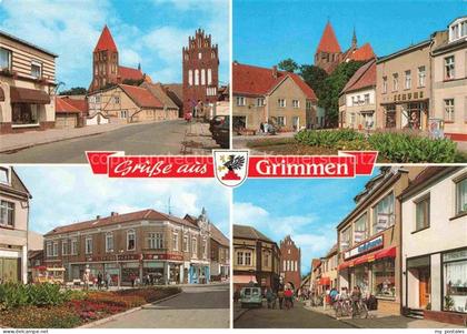 Grimmen Mecklenburg-Vorpommern Marienkirche Stadttor Fussgaengerzone Elektroware