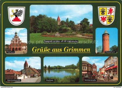 Grimmen Mecklenburg-Vorpommern Rathaus Stadtpark Marienkirche Bahnhofstrasse Was