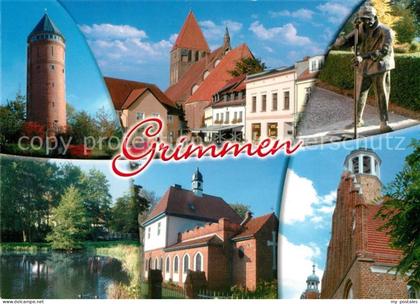 Grimmen Runder Turm Kirche Schwanenteich Kapelle
