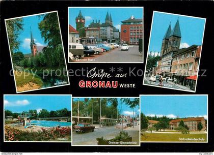 Gronau Westfalen Ev Kirche Berliner Platz St Antonius Kirche Freibad Grenze Glan