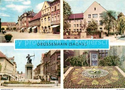 Grossenhain Sachsen Frauenmarkt Dianabrunnen VVN Gedenkstaette Blumenuhr