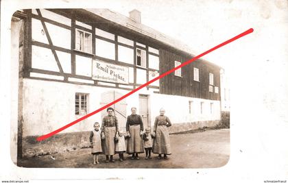 Foto AK Frankenthal Laden Geschäft Emil Fichte a Großharthau Bretnig Hauswalde Rammenau Großröhrsdorf Bischofswerda