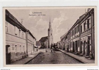 39021478 - Luebbenau mit Marktplatz und Kirche ungelaufen  Gute Erhaltung.