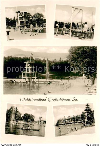 Grossschoenau Sachsen Waldstrandbad Teilansichten
