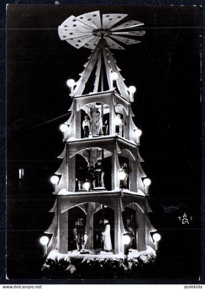 6499 - Grünhain bei Schwarzenberg - Weihnachtspyramide Pyramide - Foto Verlag Erlbach