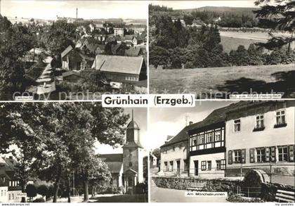 Gruenhain-Beierfeld Teilansicht FDGB Erholungsheim Markt Moenchsbrunnen