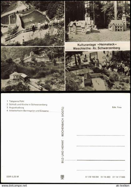 Waschleithe-Grünhain-Beierfeld Miniaturschauanlage Heimatecke 1984