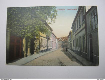 GRÜNSTADT , Strasse, Schöne Karte 1919