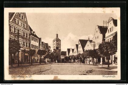 AK Günzburg a. D., Hauptstrasse