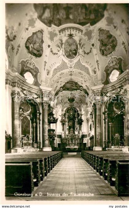 Guenzburg Bayern Inneres der Frauenkirche