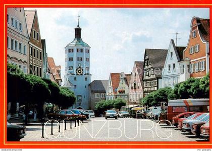 Guenzburg Bayern Marktplatz und Unteres Tor