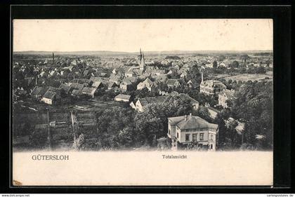 AK Gütersloh, Totalansicht der Stadt