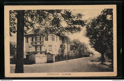 AK Gütersloh, Wohnhäuser in der Carlstrasse
