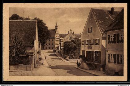 AK Gundelfingen, Hauptstrasse mit Gasthaus