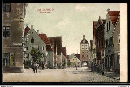 AK Gundelfingen, Hauptstrasse mit Tor