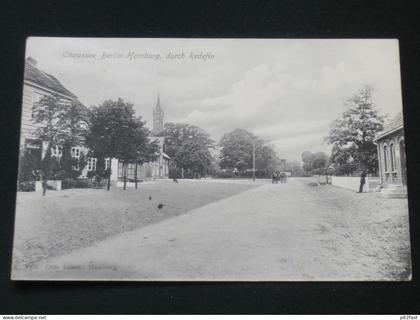 Redefin i. Mecklenburg b. Hagenow , 1903 , Chaussee Berlin-Hamburg , Lübz , Ansichtskarte , CPA , AK !!