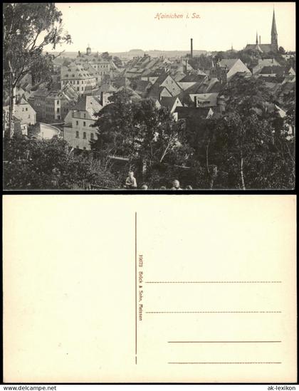 Ansichtskarte Hainichen Straßenblick - Stadt 1915