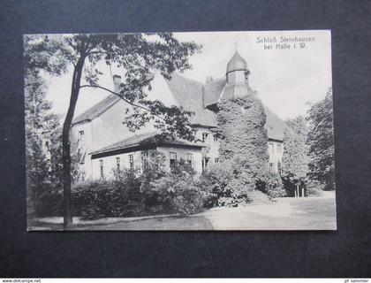 AK 1930 Schloß Steinhausen bei Halle Westfalen / Kreis Halle alte PLZ 4802 nach Berlin gesendet