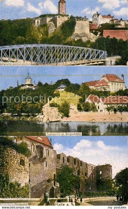 Halle Saale Burgruine Giebichenstein Saale Bergschenke Moritzburg